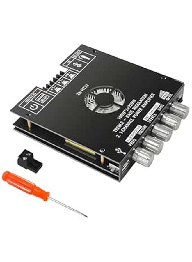 2 قنوات 1 160 واط 160 واط 220 واط لوحة مكبر صوت مع إدخال USB و Aux و مبدد حراري - Image 1