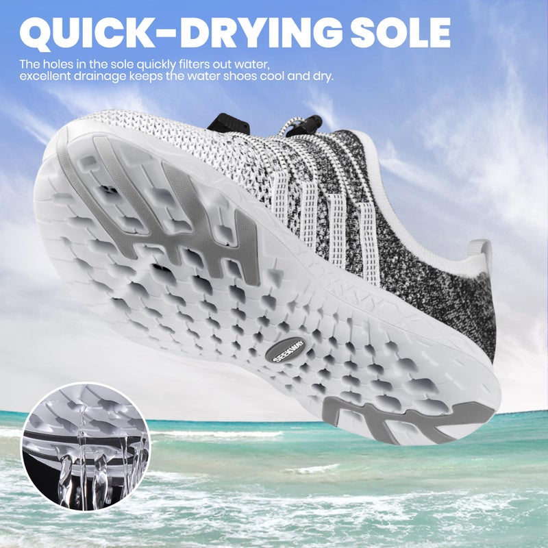 SEEKWAY Mens Womens Water Shoes Quick Dry Aqua Shoes Barefoot for Beach Surf Hiking Pool Water Sports - Image 3