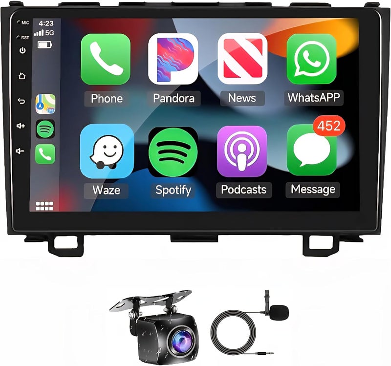 Vierex Honda CRV 2007-2011 Car Stereo with Wireless CarPlay & Android Auto - Image 1
