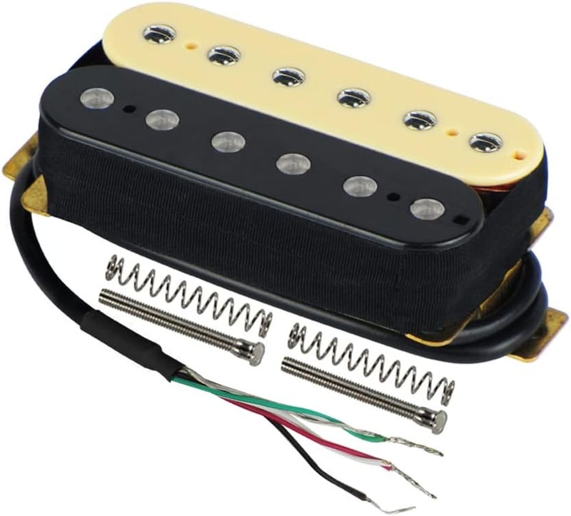 FLEOR Electric Guitar Pickup Double Coil Humbucker Pickups 52mm Ceramic Bridge Pickup-Zebra - Image 3
