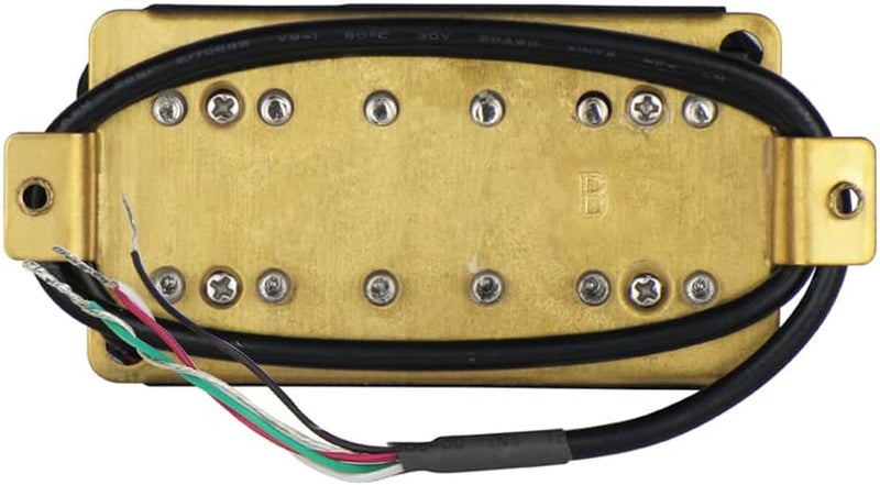 FLEOR Electric Guitar Pickup Double Coil Humbucker Pickups 52mm Ceramic Bridge Pickup-Zebra - Image 2