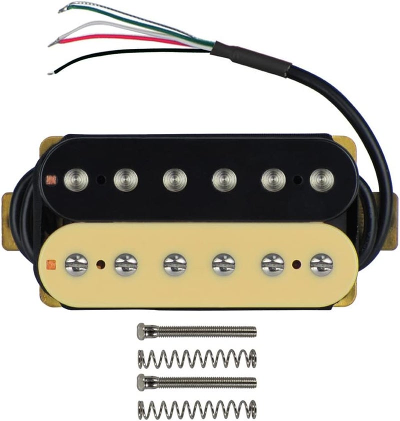 FLEOR Electric Guitar Pickup Double Coil Humbucker Pickups 52mm Ceramic Bridge Pickup-Zebra - Image 1