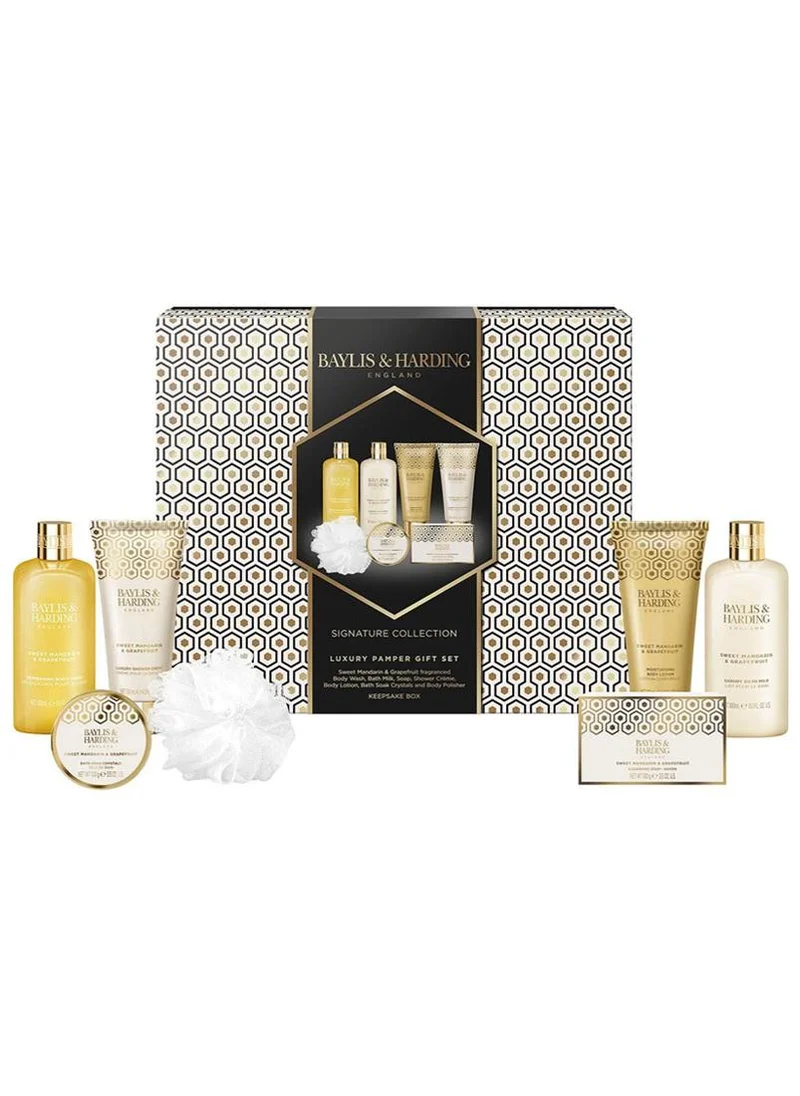 Baylis & Harding Sweet Mandarin and Grapefruit Luxury Pamper Gift Set for Women | Vegan Friendly Bath and Body Gift Set | Refreshing and Nourishing Skincare Collection | Perfect Birthday or Christmas Gift