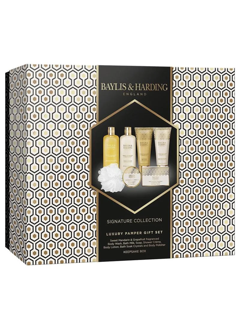 Baylis & Harding Sweet Mandarin and Grapefruit Luxury Pamper Gift Set for Women | Vegan Friendly Bath and Body Gift Set | Refreshing and Nourishing Skincare Collection | Perfect Birthday or Christmas Gift