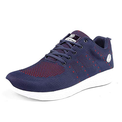 Bacca Bucci® Men's Power Trainer Running Shoes Lightweight Shockproof Walking Shoes Cushioning Men Sneakers for Gym Sports Casual Athletic Outdoor-Size-UK-6 to 13/Big Blue - Image 1