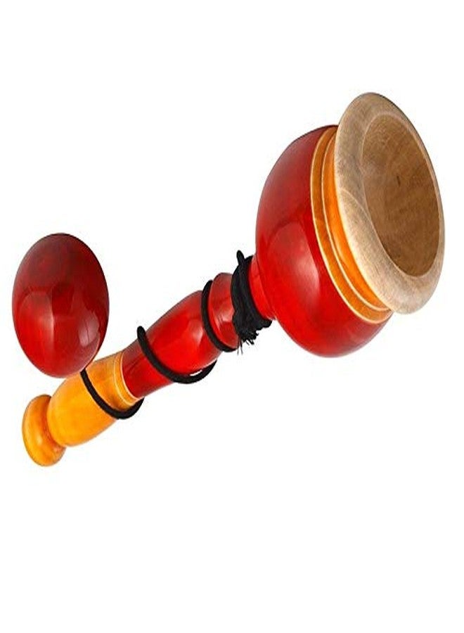 simple days wooden cup and ball balancing string game | catch ball skill toy- Multi color - Image 1