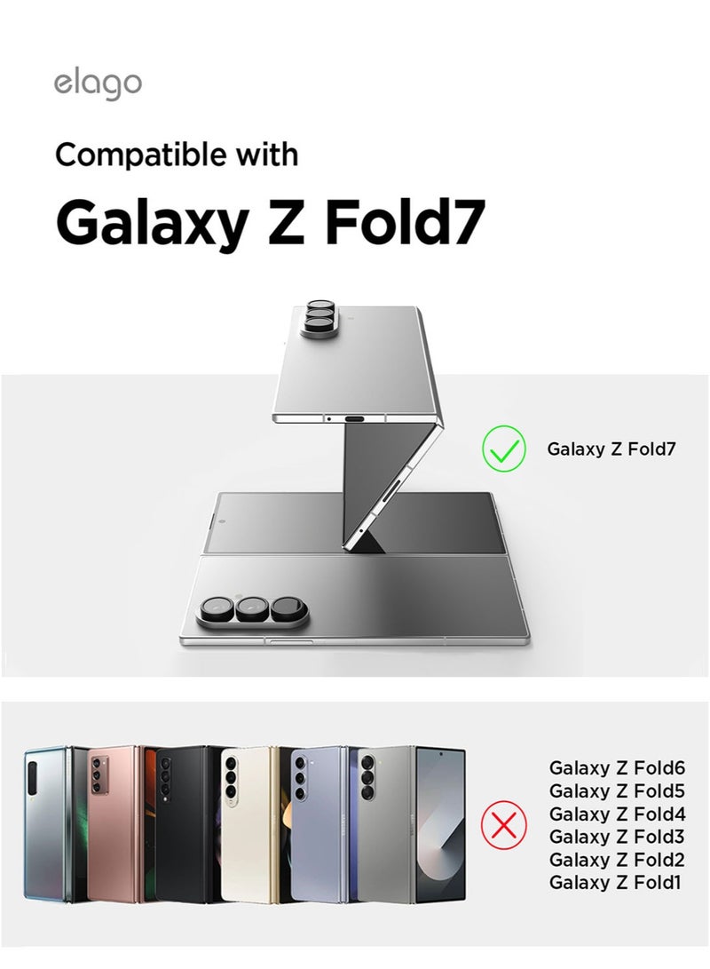 Elago Flex Window for Samsung Galaxy Z Fold 7 Screen Protector Premium Tempered Glass - Clear - Image 2