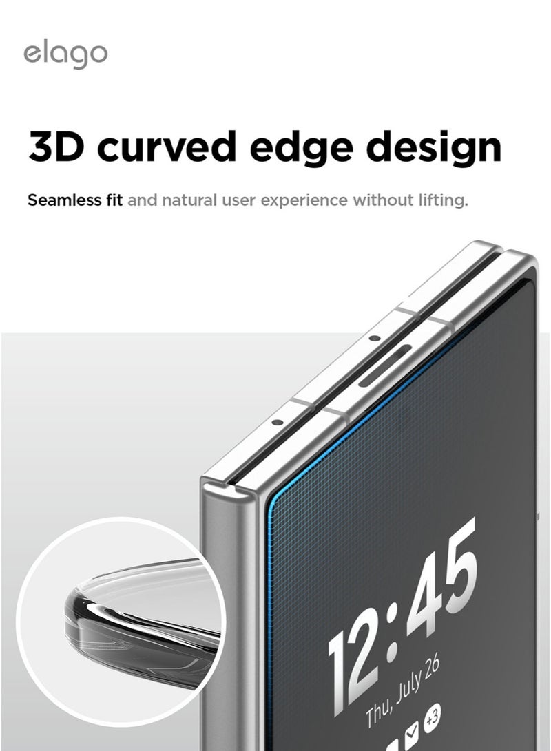 Elago Flex Window for Samsung Galaxy Z Fold 7 Screen Protector Premium Tempered Glass - Clear - Image 5