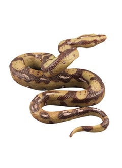 Toyvian Snake Toy Rubber Snake Pranks For Adults High Simulation Rubber Fake Snake Toy Python Model Toy For Garden Props And Halloween Tricky Creepy Prank  - Image 1
