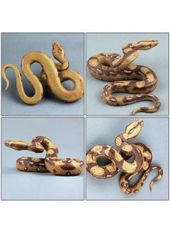 Toyvian Snake Toy Rubber Snake Pranks For Adults High Simulation Rubber Fake Snake Toy Python Model Toy For Garden Props And Halloween Tricky Creepy Prank  - Image 5