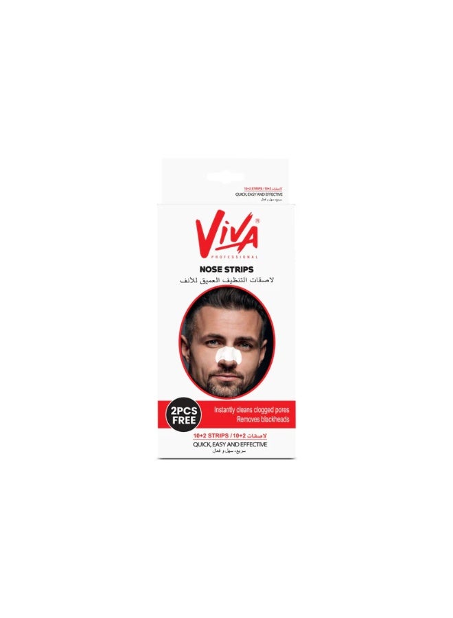 Viva Professional Nose Strips Pack 10pcs with 2 Free strips - Image 1