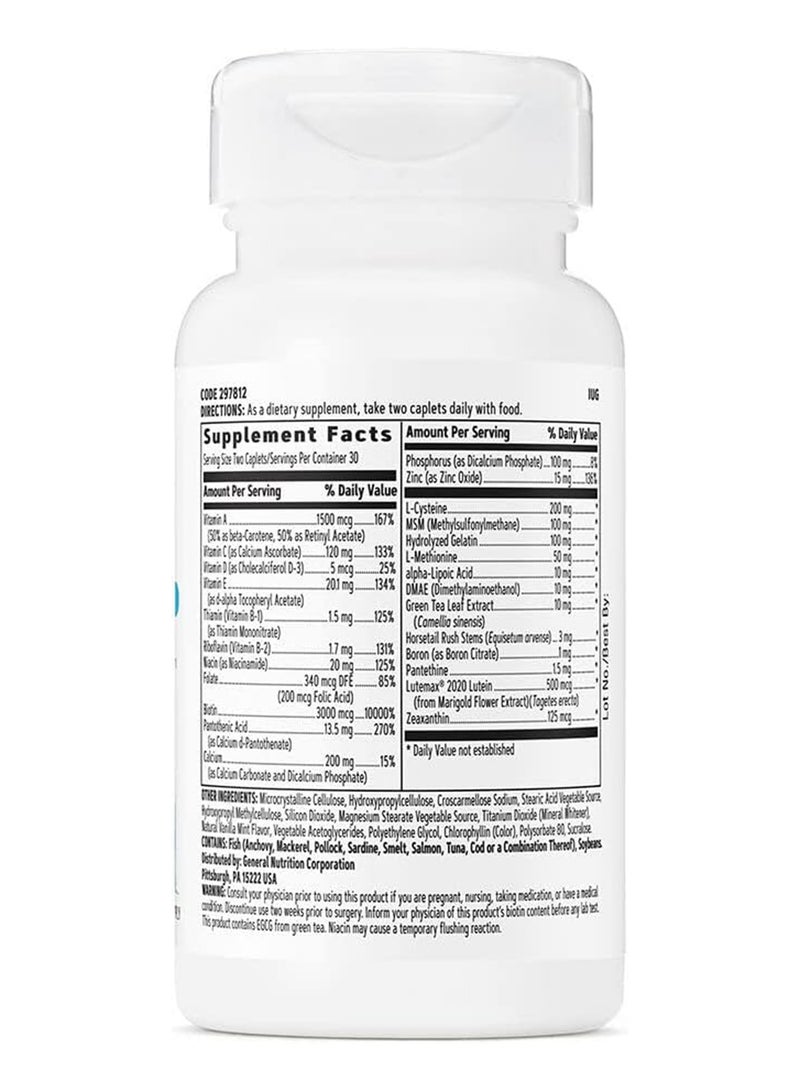 GNC Women'S Hair Skin And Nails Formula 60 Caplets - Image 2