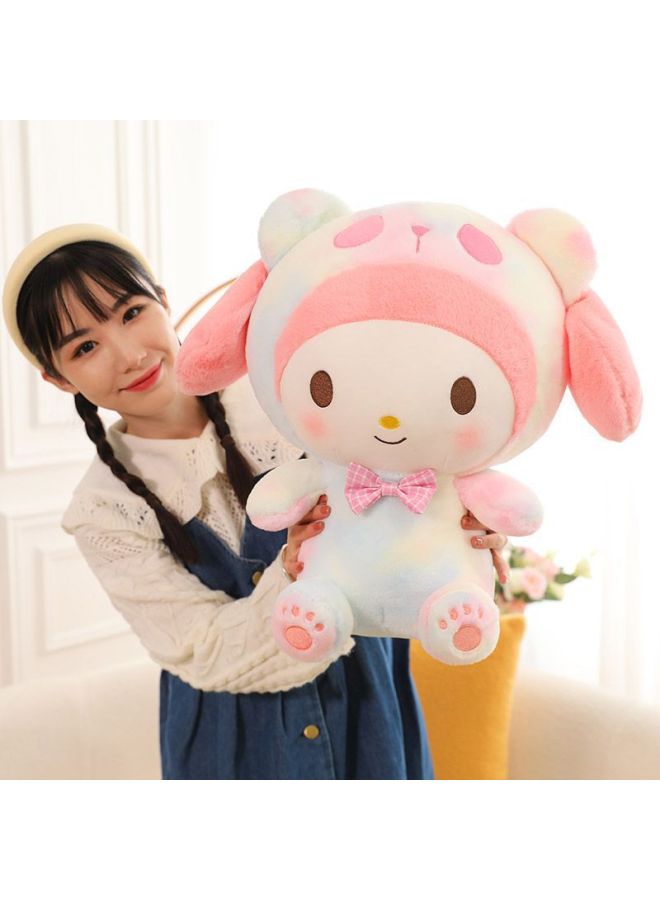 Loquat Internet Celebrity Explosions Tie-Dye Deviruchi Doll Doll Plush Toy White Dog Doll Bed Pillow Girl Gift-Specifications:Symphony Jade White Dog-Color:40cm  0.38kg - Image 4