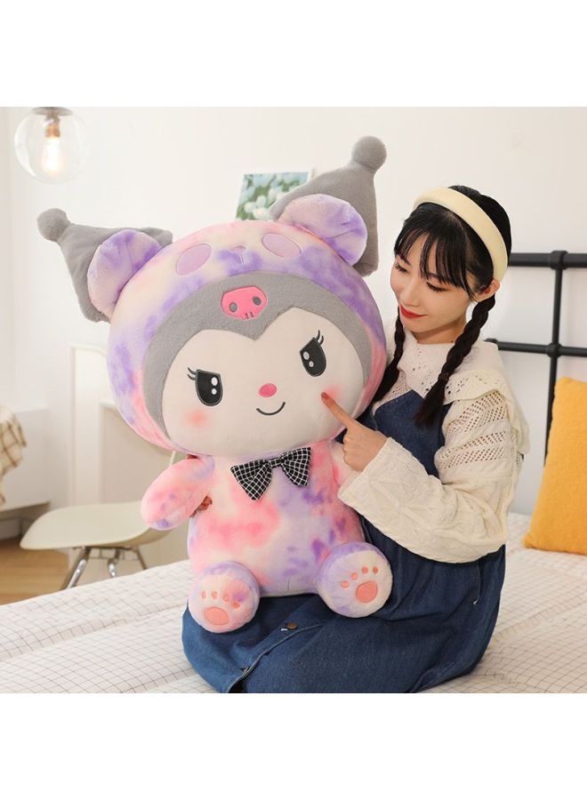 Loquat Internet Celebrity Explosions Tie-Dye Deviruchi Doll Doll Plush Toy White Dog Doll Bed Pillow Girl Gift-Specifications:Symphony Jade White Dog-Color:40cm  0.38kg - Image 5