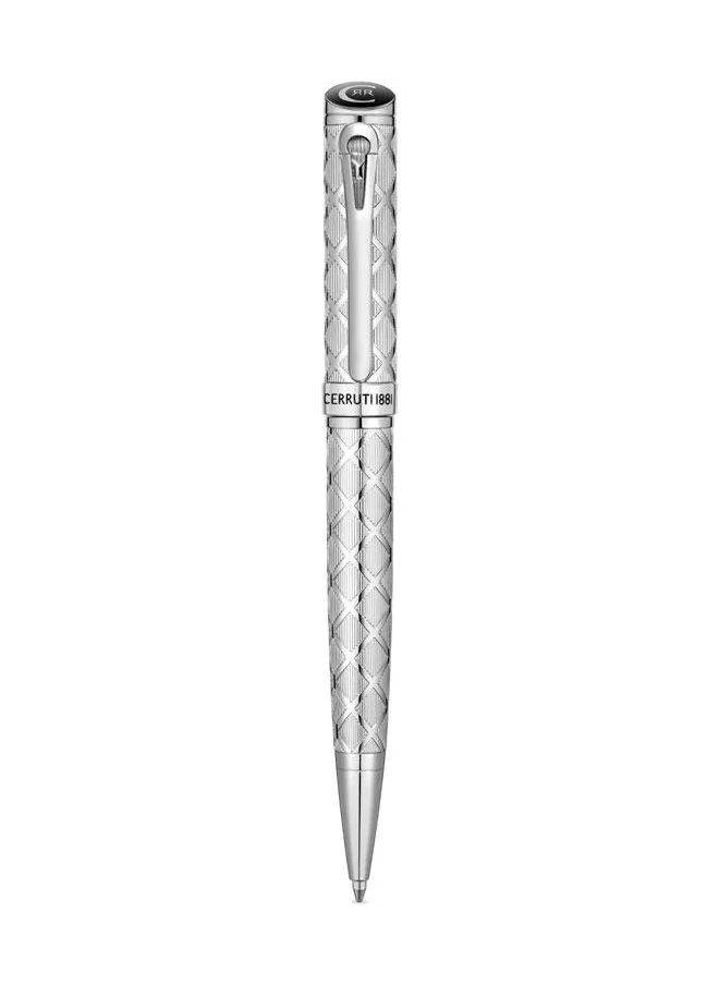 CERRUTI 1881 Mario Pen Diamond Pattern Design Distinctive Logo Elegant Writing