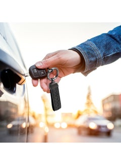 Generic Leather Keychain with Suede and Zinc Alloy, Includes Screwdriver, D-Ring, and Key Rings, Durable Car Keychain Accessory  - Image 2