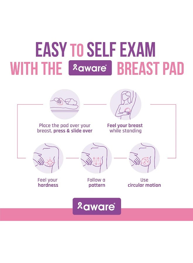Aware Breast Self Exam Pad, Breast Cancer Awareness Tool - Image 4