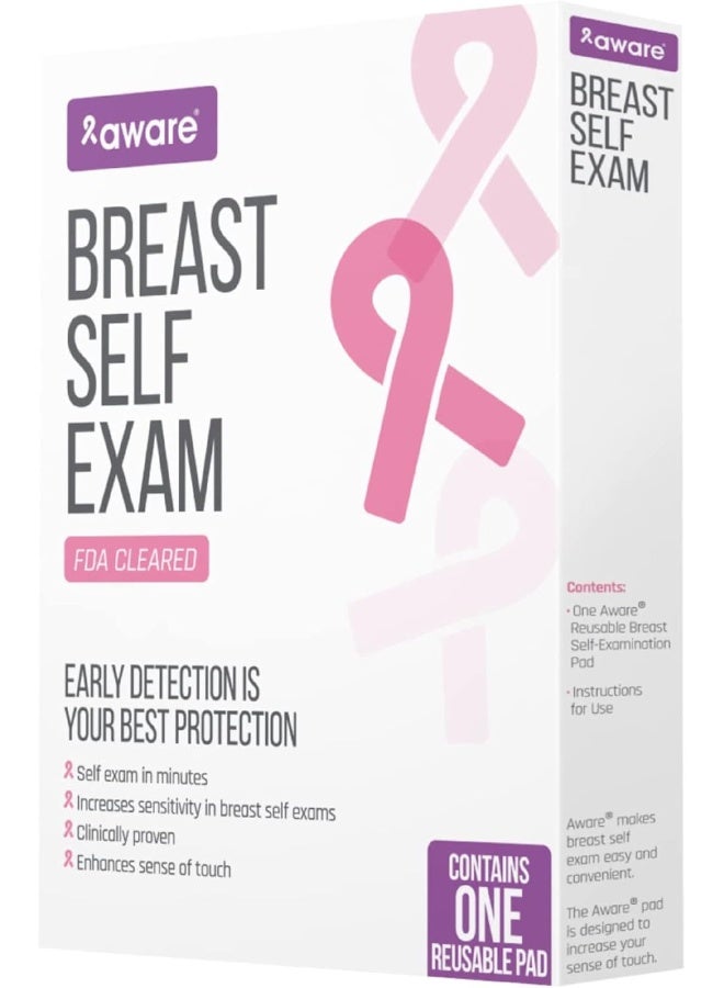 Aware Breast Self Exam Pad, Breast Cancer Awareness Tool - Image 1
