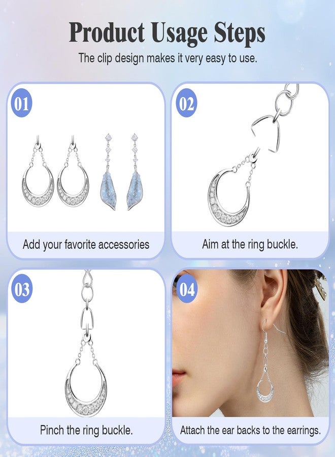 MENKEY Earring Hooks 50PCS/25Pairs, Stainless Steel Ear Wires Fish Hooks, Hypo-allergenic Jewelry Findings Parts for DIY Jewelry Making - Image 5