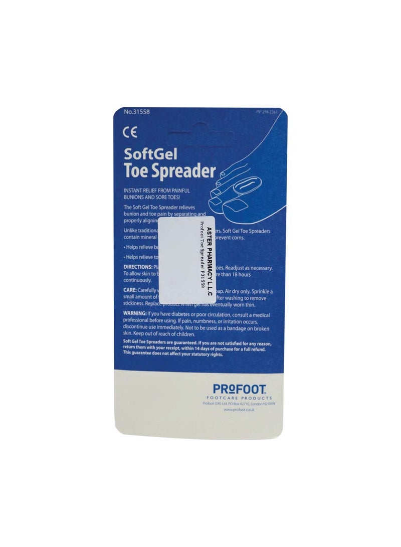 ProFoot Soft Gel Toe Spreader P31558 - Image 2