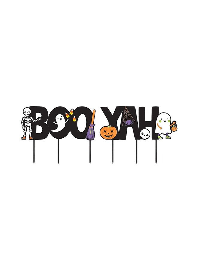 Amscan Halloween Boo-Yah Corrugate And Plastic Yard Sign - Image 1