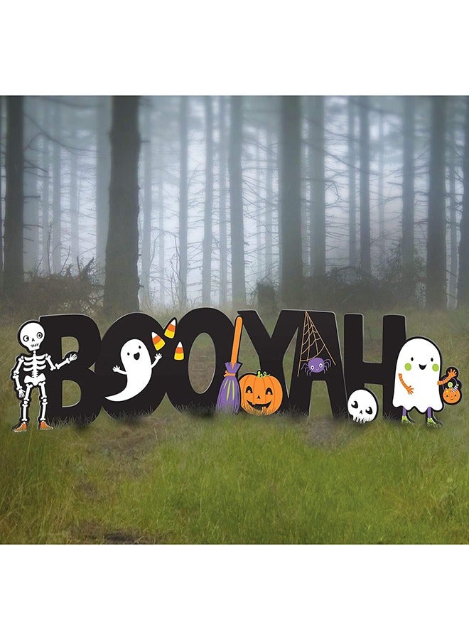 Amscan Halloween Boo-Yah Corrugate And Plastic Yard Sign - Image 2