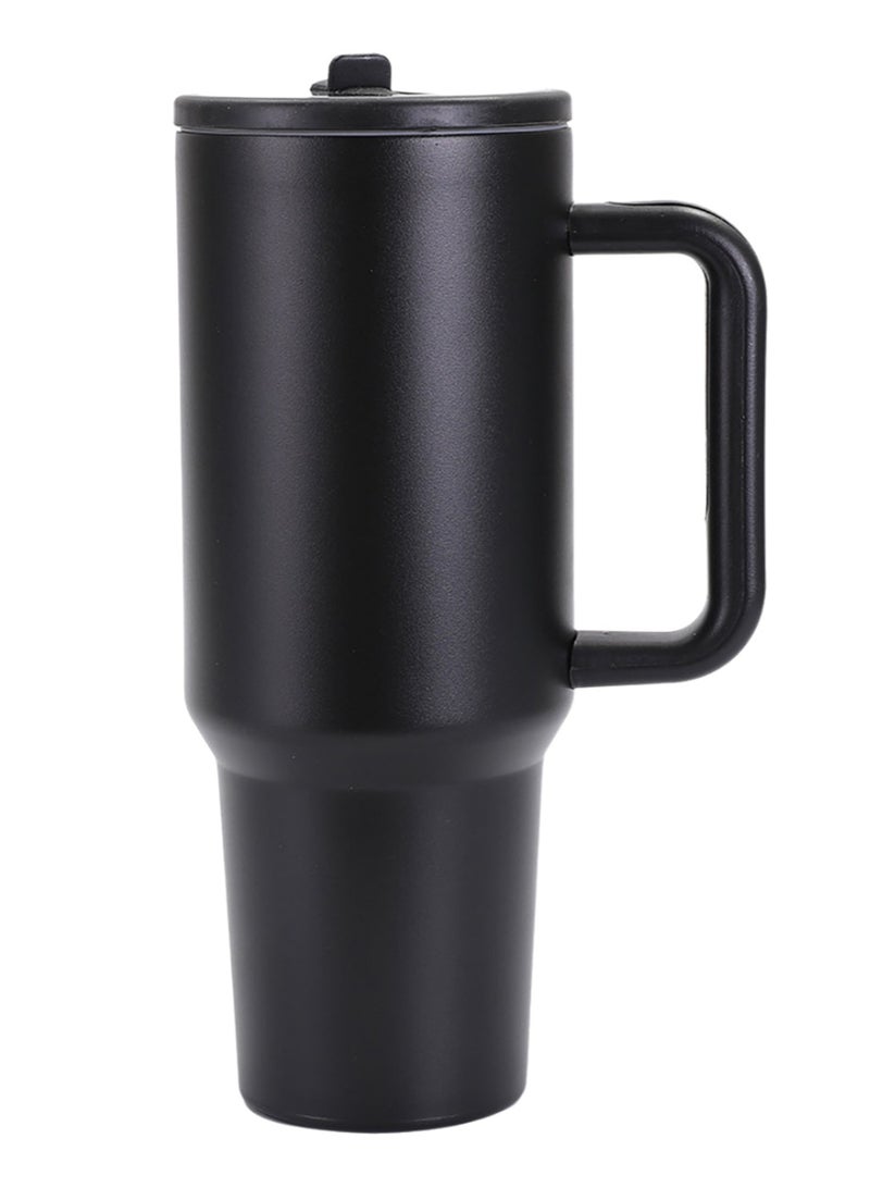 ZEPONOVA Tumbler Stainless Steel Vacuum Insulated Water Bottle - 40OZ (1200ml), 12H Cold & 6H Hot Retention for Water, Iced Tea, Coffee, Smoothie and More, Car Cup Holder Compatible, Black - Image 3