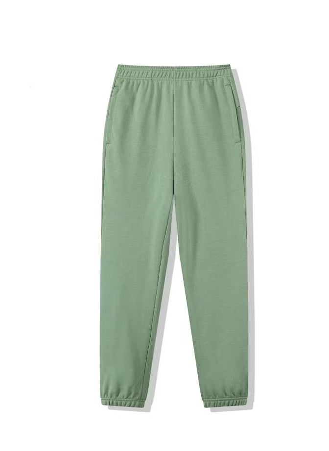 Loquat New Men's Trousers Solid Color Thick Casual Sweatpants 