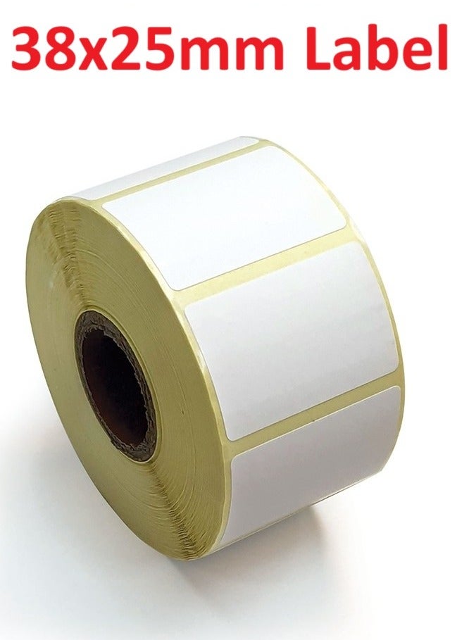 ديسيجيباك ملصقات علامات باركود نقل حراري DCGPAC 1.49 × 0.98 بوصة 1000 ملصق لكل لفة (38 مم × 25 مم) مستخدمة لطباعة ملصقات الشحن، عبوة من 1 - Image 3