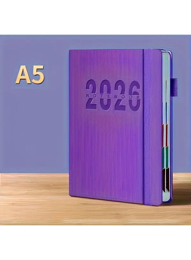 مخطط الانضباط الذاتي اليومي لعام 2026 - أخضر - دفتر إدارة الوقت لمدة 365 يومًا - Image 4