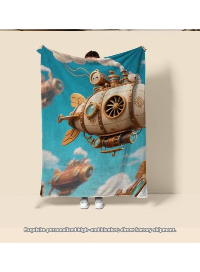 general Baby and children's cartoon flannel thin blanket (warm and comfortable, suitable for sleep, game use) 70cm*100cm - Image 2