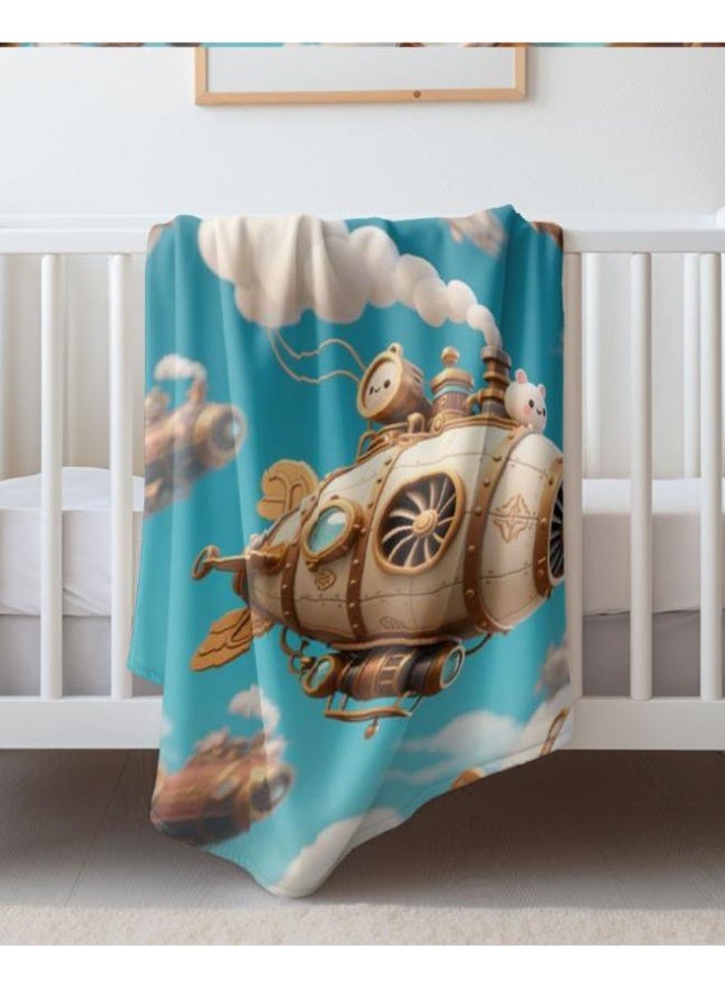 general Baby and children's cartoon flannel thin blanket (warm and comfortable, suitable for sleep, game use) 70cm*100cm - Image 4