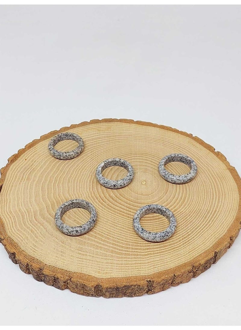 Yaşam Tohumu Seed of Life Ring 6mm Jasper Stone Thickness (Standard Size) (51510)  - Image 2