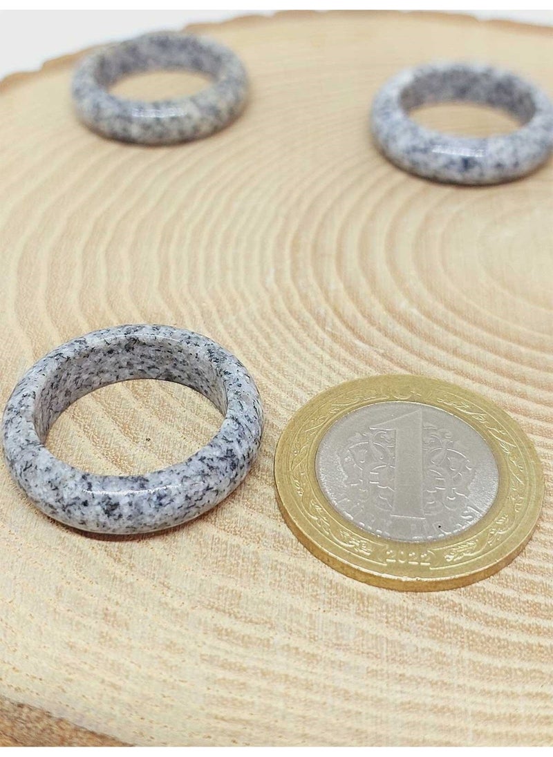 Yaşam Tohumu Seed of Life Ring 6mm Jasper Stone Thickness (Standard Size) (51510)  - Image 3