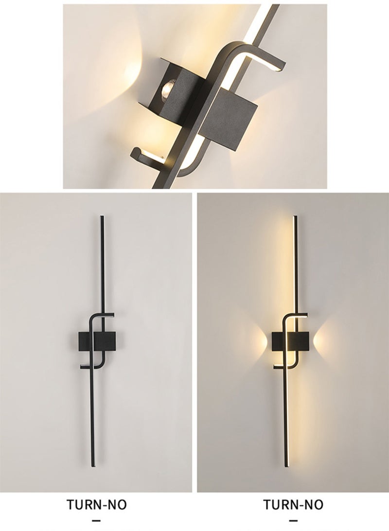 LOOPITYS （Warm light-60CM）Modern wall lights Home appliances Nordic style long lumen home decoration Bedroom dining room TV wall lighting fixtures，wall lamp - Image 5