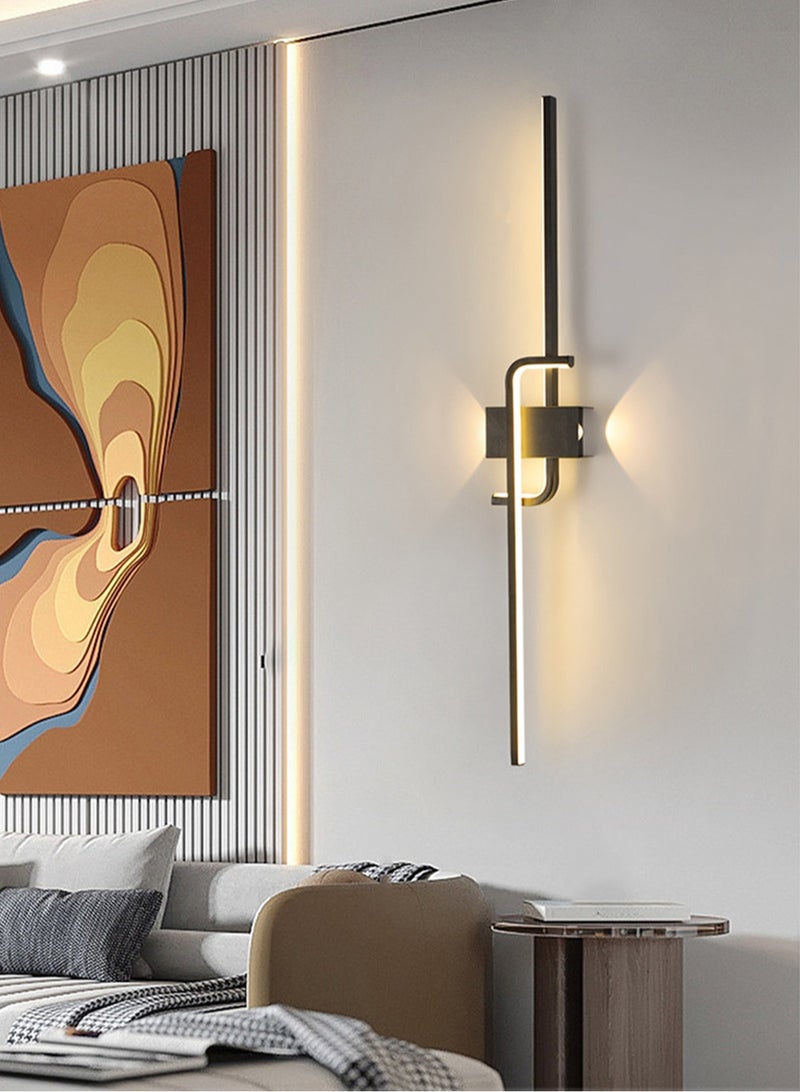 LOOPITYS （Warm light-60CM）Modern wall lights Home appliances Nordic style long lumen home decoration Bedroom dining room TV wall lighting fixtures，wall lamp - Image 1