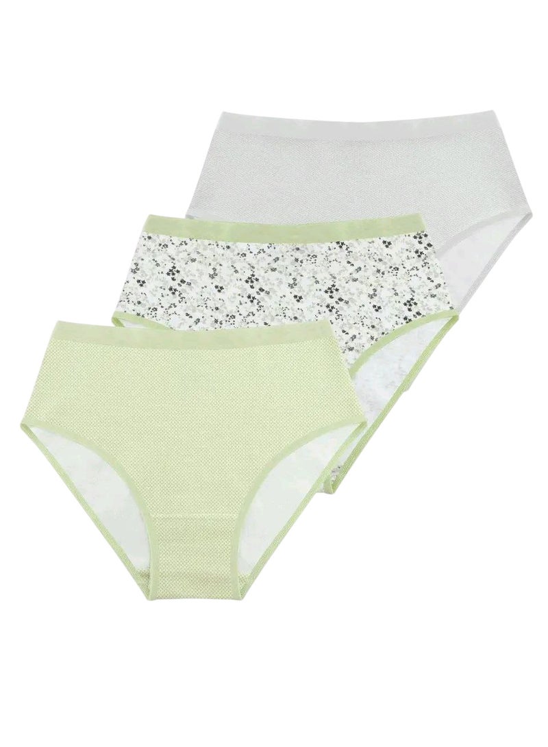 Milk Pack Of 3 brief Pantie Printed 