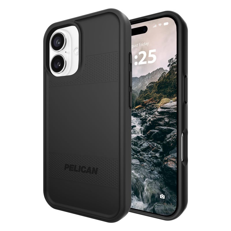 Pelican Protector iPhone 16 Case Compatible with MagSafe Rugged Magnetic Phone Case with 16ft MilitaryGrade Drop Protection Heavy Duty Phone Cover for iPhone 16 Black - Image 2