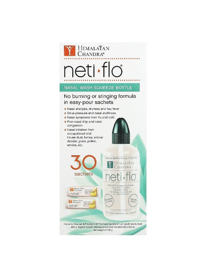 Himalayan Chandra Himalayan Chandra, Nasal Wash Squeeze Bottle with Neti Salt Saches, 2.16 g  - Image 1