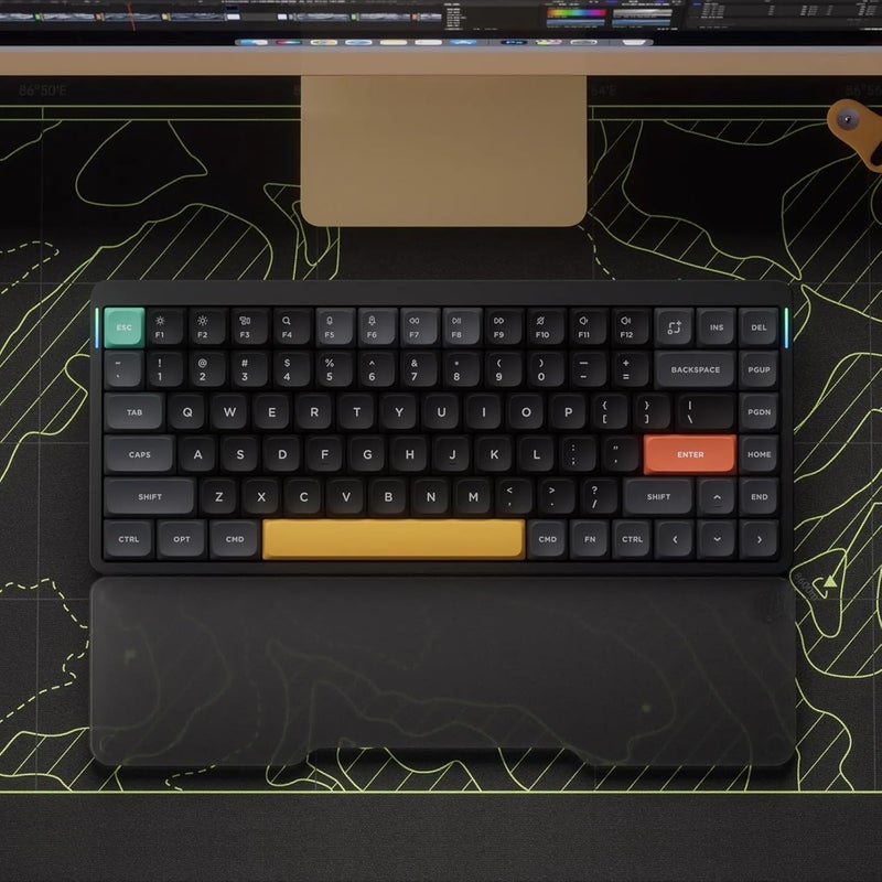 Nuphy Air75 V2 Portable 75% Mechanical Keyboard,Wireless Keyboard,Supports Bluetooth/2.4G/USB-C RGB Bluetooth Keyboards,Compatible with Windows/Mac OS/Linux Systems Black-Gateron Cowberry - Image 3