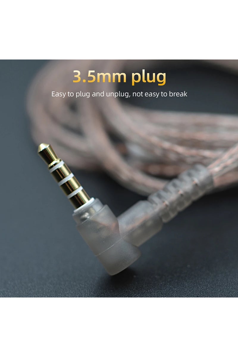 erorex B pin no mic KZ Original Cable High-Purity Copper Twist Earphone Wire For ZS3 ZS4 EDX ZSN ZST ASX ED - Image 4