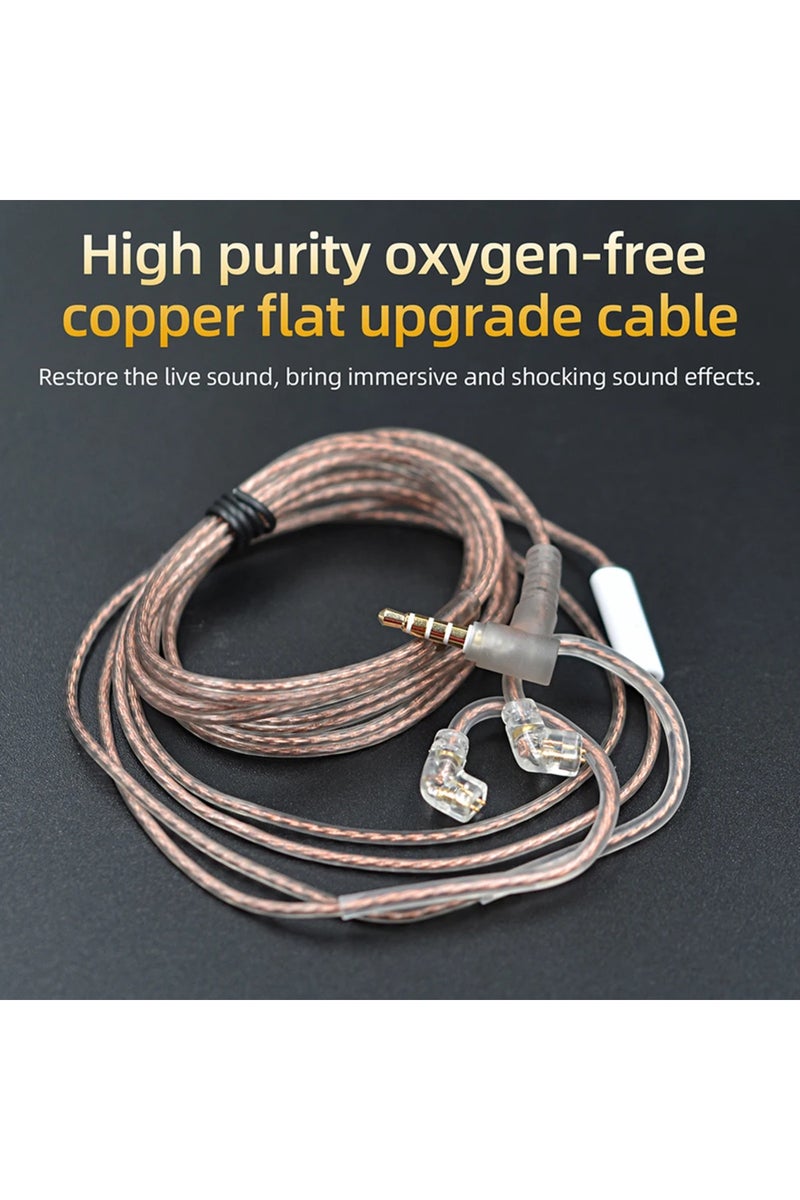 erorex B pin no mic KZ Original Cable High-Purity Copper Twist Earphone Wire For ZS3 ZS4 EDX ZSN ZST ASX ED - Image 2
