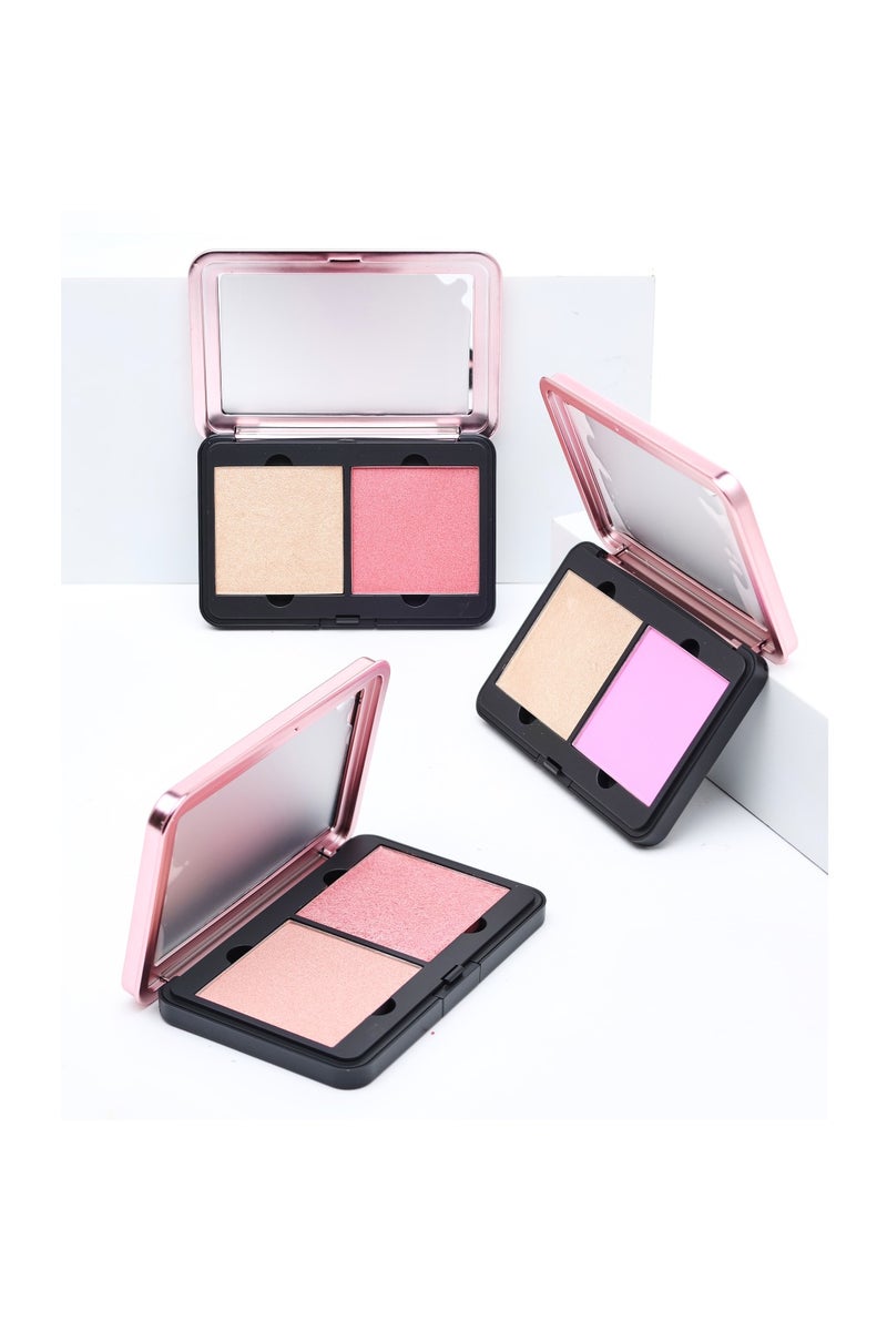 LEF COSMTICS LEF Palette Blush Duo Color Natural Glow | SILK 01 - Image 2