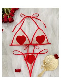 Bikini lingerie: incomparable attractiveness for a charming and sexy look. Free size tulle material is red - pzsku/Z4F237041CD62EFEAD3BCZ/45/_/1711236526/3804abb0-4d6d-4440-8dc9-b1ff0346d93e