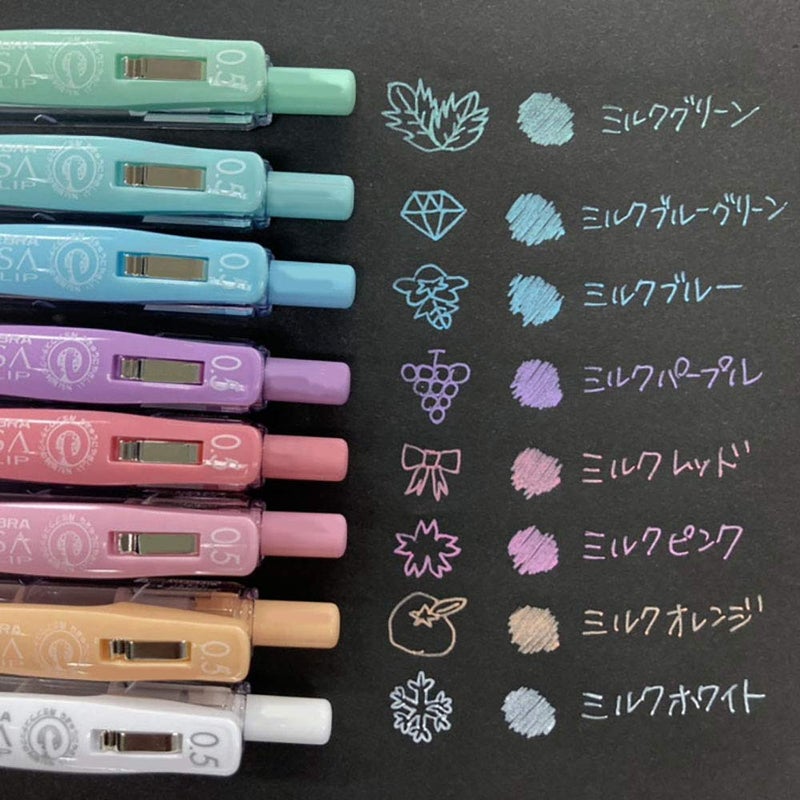Zebra Technologies ZEBRA Sarasa Clip 0.5mm Ballpoint Pen, 8 Color Set (JJ15-8C-MK ) - Image 4