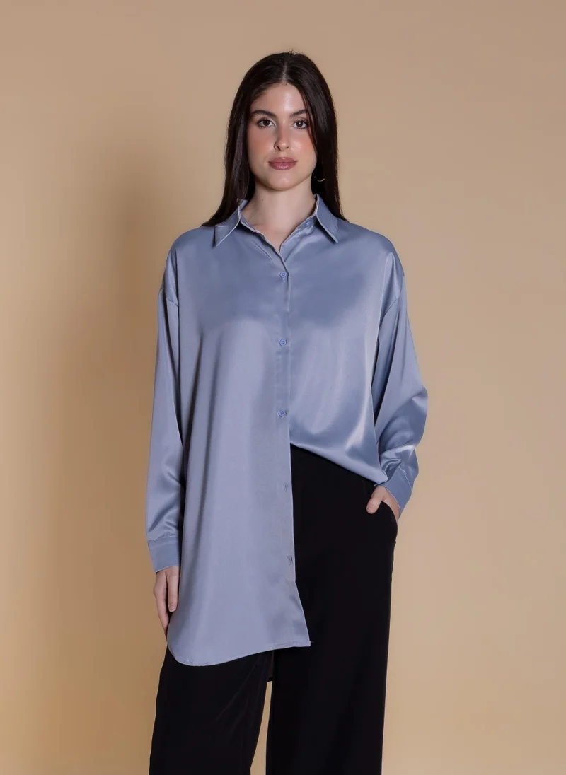 شايبس SATIN OVERSIZED SHIRT