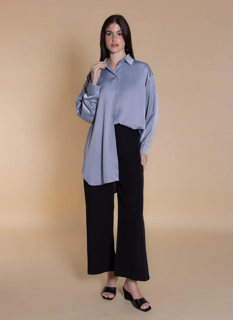 شايبس SATIN OVERSIZED SHIRT