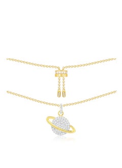 MONACO APM MONACO Gold Planet Necklace Pendant Clavicle Chain  - Image 4