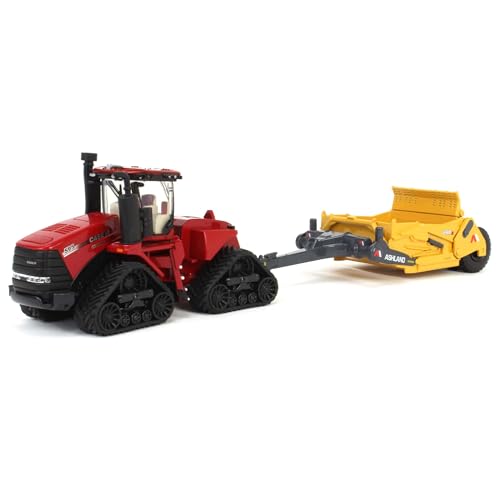 ERTL 164 Case IH Steiger 595 Quadtrac Tractor with Ashland 2811E Scraper 44378 - Image 1