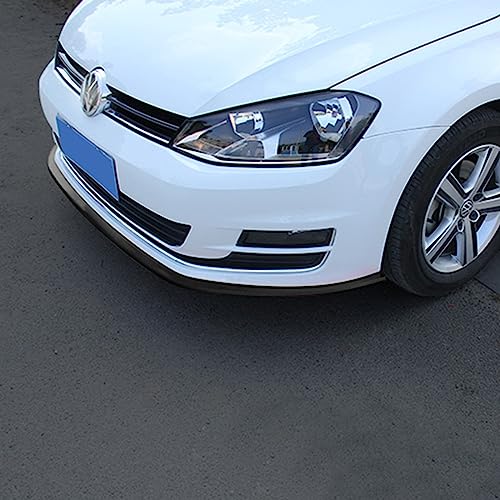 EOHMAK Car Front Bumper Protector Self-Adhesive Auto Splitter Body Spoiler Skirt Rubber Bumper Lip Trim Spoiler 2.5M/8.2ft(Black) - Image 5